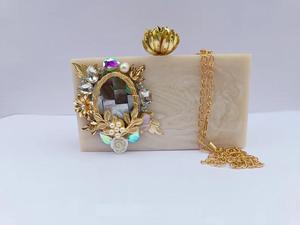 Bolso de Mano de Acrílico de Diseño para Mujer, Elegante Bolso de Hombro para Novia, Accesorio de Moda con Estilo para Bodas y Fiestas - Product Image 4