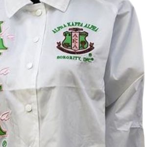 White Line <b>Jacket</b> <b>Women</b> Casual Outerwear Embroidered Letter Design <b>Lightweight</b> Fashion <b>Jacket</b> Sports Style Apparel Daily Wear - Product Image 6