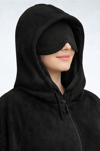 Abaya personnalisée pour femmes avec capuche en polaire et masque de sommeil intégré |   Fabricant OEM de vêtements modestes pour les commandes en gros - Product Image 3