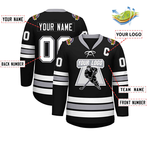 Maillot de hockey sur glace 2026 personnalisé, écologique, antibactérien, respirant, pour hommes, 100 % polyester, uniforme fabriqué au Pakistan - Product Image 4