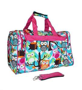 Bolsa Deportiva con Diseño de Búho Colorido, Resistente al Agua, para Viajes de Fin de Semana, con Múltiples Bolsillos, para Mujeres y Niños - Product Image 3