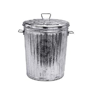 Contenedor de Basura Galvanizado de Gran Tamaño, Diseño Creativo, Hecho a Mano, Estilo Vintage, Ecológico, con Tapa con Patrón de Animales, Forma Personalizada - Product Image 1