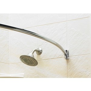 Rail de rideau de douche extensible en acier inoxydable 304, courbé - Product Image 3