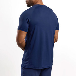 Camiseta de Algodón 100% para Hombre, Talla Grande, Lisa, Informal, Tejida, Gruesa, Corte Regular, Deportiva, Elástica y Transpirable - Product Image 4
