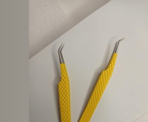 Vired Impex High Quality Eyelash Extension Tweezers Stainless Steel <b>Precision</b> <b>Tools</b> Set Anti-magnetic Acid-resistant Toothed - Product Image 1