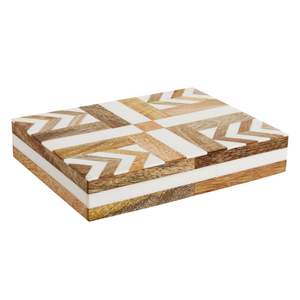 Boîte de rangement en MDF avec incrustation en résine, style tendance, boîte de rangement décorative en résine, boîte à bijoux en résine à prix d'usine bas - Product Image 2