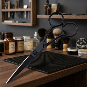 5.5 Inch 440C Stainless Steel Black Finish <b>Thinning</b> Scissors Professional Barber Hairdressing Salon Shears - Product Image 4