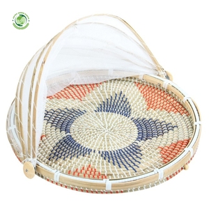 Custom-designed straw food <b>cover</b> Kitchenware and <b>table</b> decoration Wholesale eco-friendly Made in Vietnam - Product Image 2