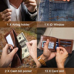 Portefeuilles en cuir de qualité supérieure sur mesure, fabrication directe d'usine, en stock - Product Image 6