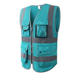 Vente en gros de gilets de sécurité haute visibilité grande taille, classe 1 ANSI, imperméables, avec éclairage LED, pour la sécurité routière, utilisation en extérieur, service OEM, MOQ 10 pièces - Product Image 4