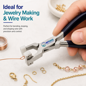 Pince à plier le fil en nylon professionnelle, outil de précision pour la fabrication de bijoux, avec poignée antidérapante - Product Image 3