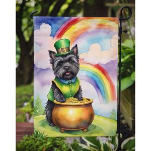 Cairn Terrier St Patrick's Day Garden Flag Boîte aux lettres multicolore Bannière décorative de cour pour patio Oeuvre de fleurs Petite taille - Product Image 3