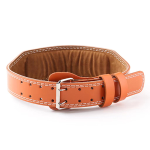 Powerlifting Weightlifting Leather Belt Heavy Duty High Strength 4 Inch Non-Slip Adjustable <b>Back</b> <b>Support</b> Customizable Color Logo - Product Image 1