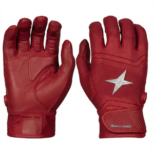 genuine leather customized Leather Batting Gloves Custom Logo Breathable pink color high grip Gloves - Product Image 4