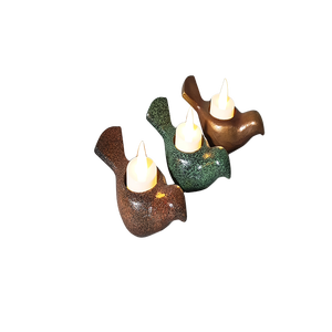 Portavelas Metálico Pequeño con Forma de Pájaro, Diseño Moderno, para Montar en la Pared o Usar en la Mesa, Acabado Auténtico, Decoración para el Hogar - Product Image 5