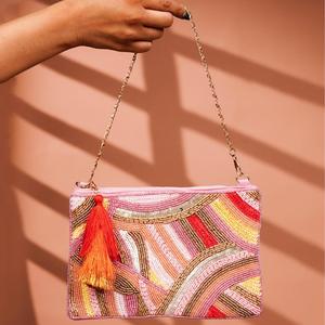 Cadenas de bolso vintage personalizadas hechas a mano con plumas de latón y nácar, cierre de gancho y bucle, impermeables y altamente pulidas. - Product Image 2
