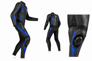X Professional Racing One-Piece Motorcycle <b>Suit</b> | Black <b>Red</b> Gray Blue | X Logo | OEM ODM Manufacturer | Premium Design Quality | - Product Image 6