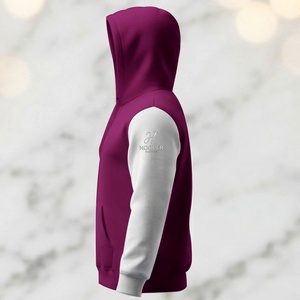 Sweat à capuche pour homme Hooper, tendance, durable, blanc-violet, respirant, séchage rapide, impression par sublimation - Product Image 6