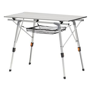 Tavolo da Campeggio Pieghevole in Alluminio Leggero, Portatile con Altezza Regolabile e Piano in Rete per Picnic e Parchi - Product Image 5