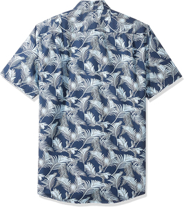 Camiseta de Playa con Logotipo Personalizado al por Mayor, Estampado Tropical Hawaiano, Fabricante OEM, Marca Privada, Camisetas de Playa para Hombre, Transpirables, de Algodón - Product Image 5