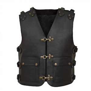 Chaleco de Cuero Personalizado para Hombre a Precio Razonable, Chaleco de Moda Hecho de Cuero 100% de Buena Calidad en Oferta - Product Image 1