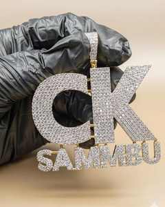 Colgante de Lujo con Inicial Personalizada de Moissanita VVS, Estilo HipHop, Letras en Plata 925, Colgante para Rapper, Colgante para Hombre - Product Image 3