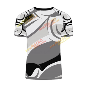 เสื้อรัดกล้ามเนื้อ MMA แบบสั้นสำหรับผู้ชาย ผลิตโดยตรงจากโรงงาน ระบายอากาศได้ดี ป้องกันแบคทีเรีย ออกแบบตามสั่ง สำหรับกีฬา - Product Image 3