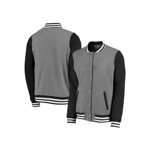 เสื้อแจ็คเก็ตเบสบอลแบบ Letterman คุณภาพสูง เย็บด้วยเครื่องจักร สำหรับผู้ใหญ่และเด็กผู้ชาย เสื้อกันหนาวสไตล์อเมริกันสำหรับผู้ชาย - Product Image 6