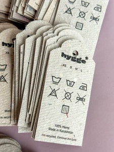 Handmade <b>Biodegradable</b> Plantable Anti-Counterfeit Customizable <b>Paper</b> Hang Tags Promotional Giveaways Gift Packaging Wedding - Product Image 1