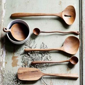 Cuchara de Madera en Forma de Corazón de Alta Calidad y Duradera, Ecológica, de Madera Natural, Cubertería Sólida con Acabado Espejo, Hecha en India, para Uso en Campamentos - Product Image 3