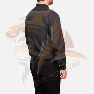 Men Winter Bomber Jacket With <b>Stand</b> Collar High Quality Custom Design Hot Sale Street Fashion Bomber Winter Jacket - Product Image 4