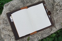 Portefeuille en cuir A5 personnalisé avec porte-cartes de protection, organiseur de bloc-notes format junior, couverture de carnet de notes, planificateur professionnel