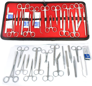Kit de Disección de Anatomía Canina de 48 Piezas con Bisturís y Herramientas, Instrumentos Educativos para Operaciones de Mascotas - Product Image 1
