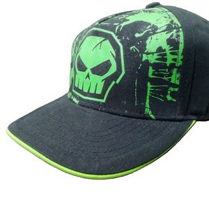 Casquette à 5 panneaux bicolore noire avec logo brodé 3D personnalisé, faible MOQ, 100% coton, large bord, réglable, baseball, sport, fête - Product Image 2