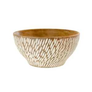 Grand saladier en bois d'acacia, fait main, rond, en bois naturel, vaisselle écologique et durable pour restaurant - Product Image 5