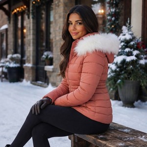 Nouvelle Veste Courte d'Hiver en Duvet de Canard Blanc avec Col en Véritable Fourrure de Renard, Parka Chaude et Tendance pour Femme, Manteau en Fourrure Animale - Product Image 5