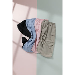 Pantalon Cargo Décontracté Coréen OZKIZ pour Enfants 2-6 Ans Printemps/Automne – Vente en Gros Mode Enfant Tissé avec Cordon de Serrage - Product Image 1