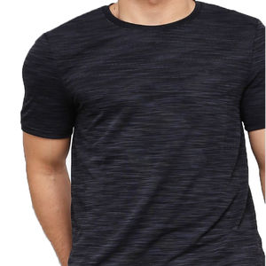 เสื้อยืดผู้ชายคุณภาพพรีเมียม ผ้าคอตตอน 100% ทรงโอเวอร์ไซส์ สีดำ ล้างสีแบบแอซิดวอช พร้อมลายโลโก้แบบเปล่าสำหรับออกแบบเอง - Product Image 2