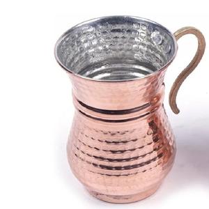 Mug élégant en cuivre pur pour Moscow Mule, idéal pour les boissons de fête et comme article cadeau, accessoire de bar à prix abordable - Product Image 1