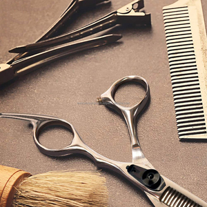 Tijeras de Acero Inoxidable Alemanas para Barbería, Cuchillas Afiladas con Borde de Cuchilla de Afeitar, Tijeras de Peluquería para Diestros - Product Image 2