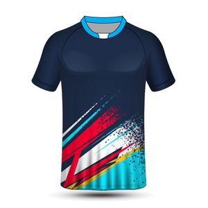 Camiseta de Rugby de Manga Corta para Hombre, Camiseta Polo con Color Degradado, Camiseta de Fútbol Sublimada, Ajuste Regular, Camiseta Deportiva Personalizada - Product Image 6