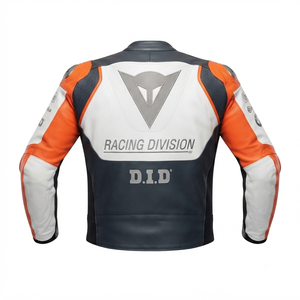 Men’s Cowhide Leather <b>Racing</b> <b>Jacket</b>/Chaqueta MotoCP Style CE Level 2 Armor Motorcycle Track Riding Protective Gear CE - Product Image 2