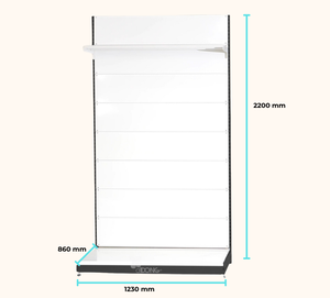 Sistema de Exhibición de Metal con Recubrimiento en Polvo Personalizado ADONG, de Una Sola Cara |   Uso en Supermercados Independientes |   OEM Vietnam Rápido - Product Image 2