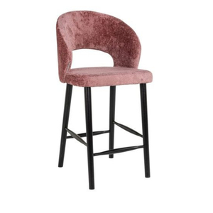 Silla de Bar Moderna de Terciopelo con Base de Metal para Muebles de Bar en el Hogar - Product Image 1
