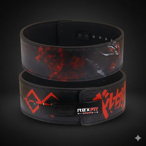 เข็มขัดยกน้ำหนัก Rexfit Sport ปรับได้ ทำจากหนัง สำหรับผู้ชายและผู้หญิง เหมาะสำหรับยกน้ำหนัก พาวเวอร์ลิฟติ้ง และเดดลิฟท์ ช่วยพยุงหลัง - Product Image 1