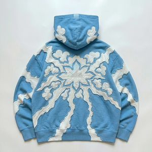 OEM ODM Sweat-shirt à capuche pour homme, hiver, 2 pièces, impression personnalisée, coton premium, manches longues, coupe ample, pour un look décontracté - Product Image 2
