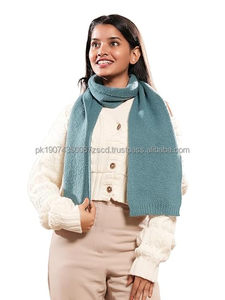 Bufanda de Punto Acrílico Extra Grande, Versátil, Suave, Transpirable, Gruesa, Cálida, Color Rosa, para Hombre, Invierno - Product Image 3