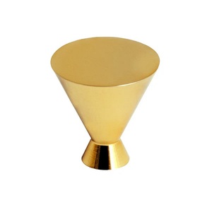 Modern T-Shaped Brass Cabinet Handle Minimalist Design Durable Furniture <b>Knob</b> <b>for</b> <b>Dresser</b> Kitchen Drawer Gold Finished - Product Image 4