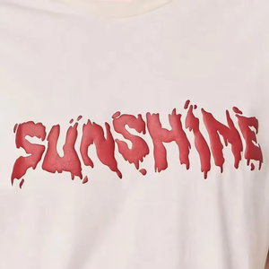 Camiseta de Manga Corta para Hombre, Cuello Redondo, Corte Regular, Tejido de Pana Transpirable y Ecológico con Estampado de Serigrafía, 220g, Hecha en Pakistán - Product Image 3