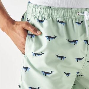 Venta al por mayor de pantalones cortos de baño transpirables para hombre impresión por sublimación mezcla de poliéster elástico con tejido de secado rápido - Product Image 4